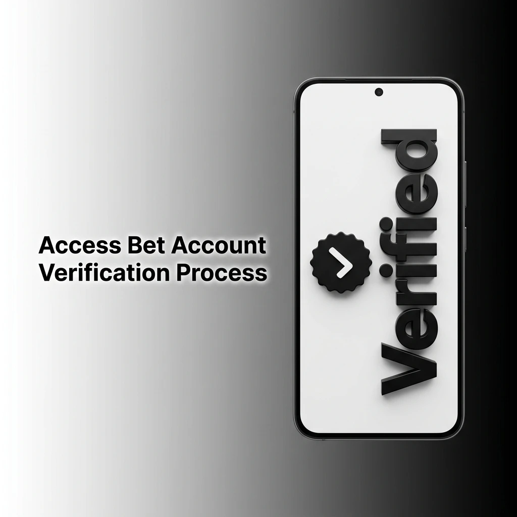 Access Bet account verification process showing identity, address, phone, and email steps for Nigerian users