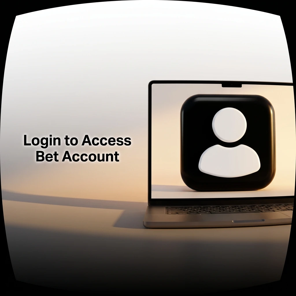 Access Bet login page showing email and password fields for secure account sign-in on any device